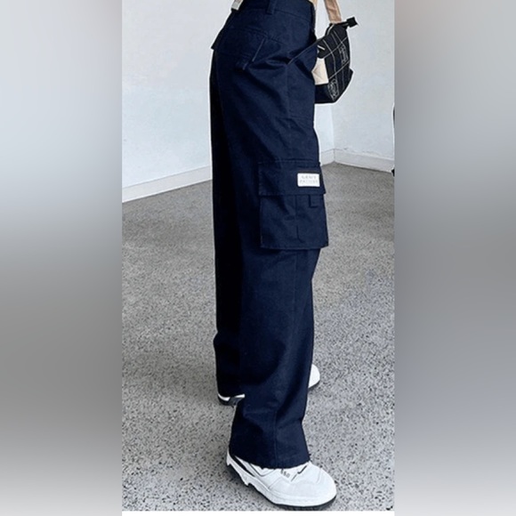 REFASHION THE FUTURE FOLD OVER WAIST Y2K STRAIGHT LEG PANTS.  New without tag. - Picture 5 of 15